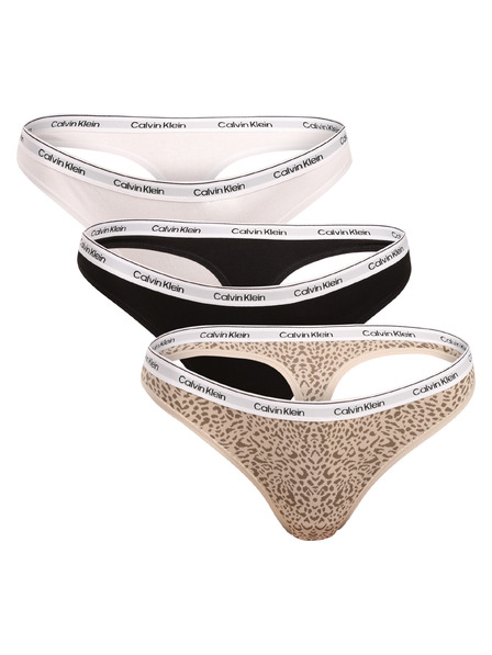 Calvin Klein Set trei - Tanga pentru femei Calvin Klein multicolor