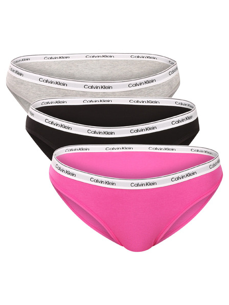 Calvin Klein Set de trei - chiloți multicolori Calvin Klein pentru femei
