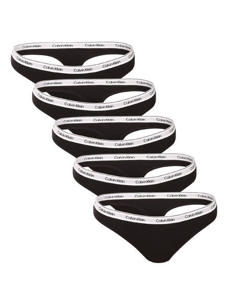 Calvin Klein Set de cinci - tanga neagră Calvin Klein pentru femei