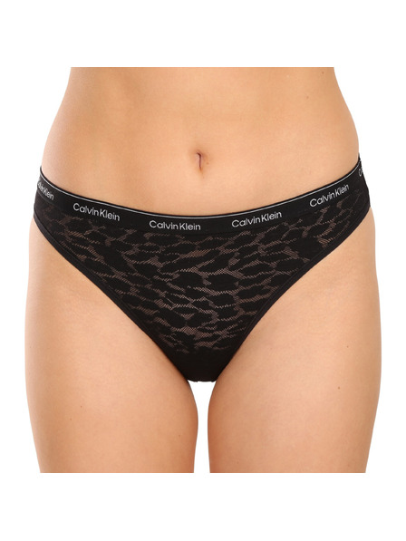 Calvin Klein Set de trei - chiloți negri Calvin Klein pentru femei