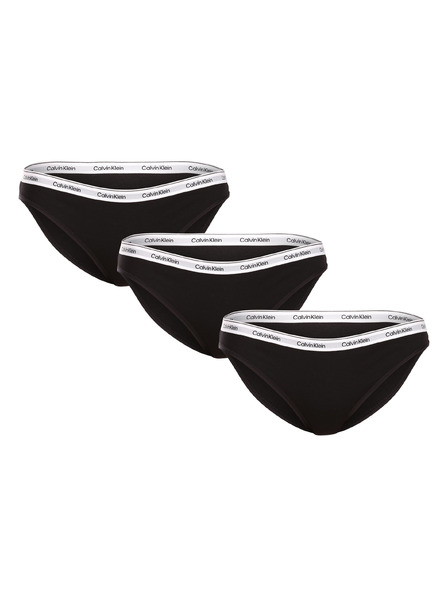 Calvin Klein Set de trei - chiloți negri Calvin Klein pentru femei