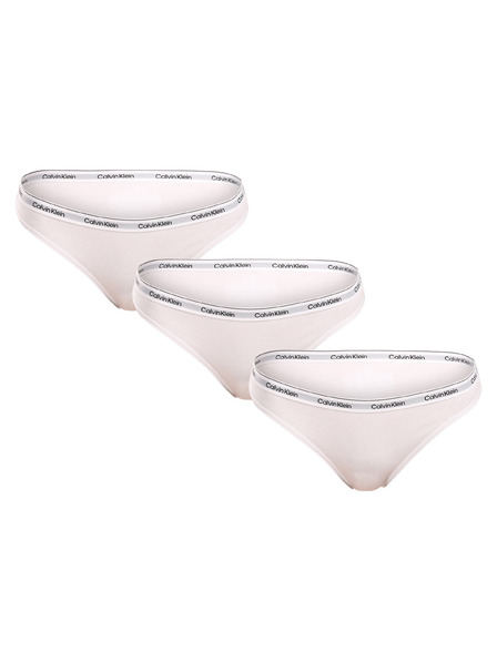 Calvin Klein Set de trei - chiloți albi Calvin Klein pentru femei