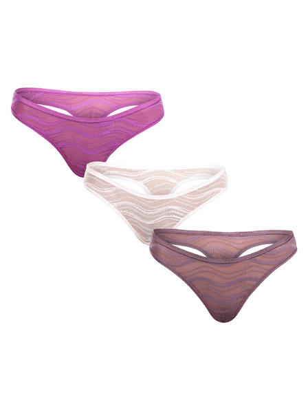 Calvin Klein Set trei - Tanga pentru femei Calvin Klein multicolor