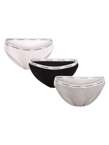 Calvin Klein Set de trei - chiloți multicolori Calvin Klein pentru femei