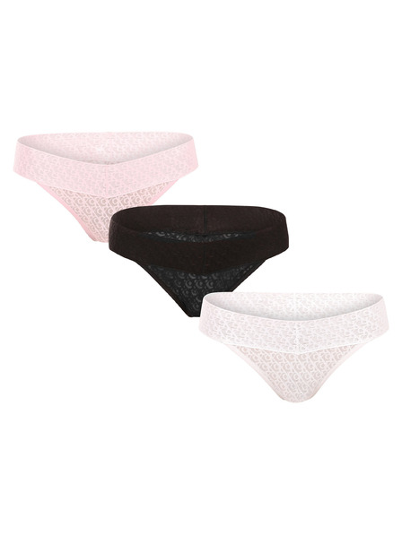 Calvin Klein Set de trei - chiloți multicolori Calvin Klein pentru femei