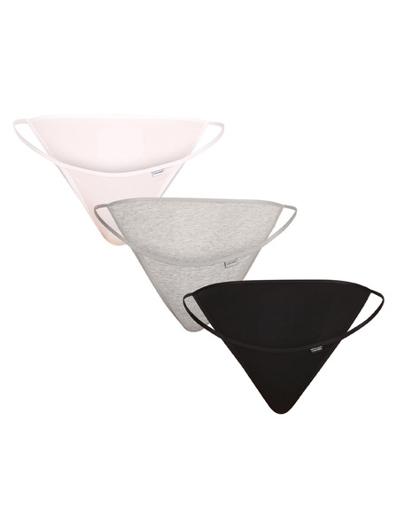 Calvin Klein Set de trei - chiloți multicolori Calvin Klein pentru femei