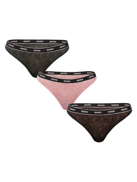 HUGO Set de trei - tanga damă HUGO multicolor