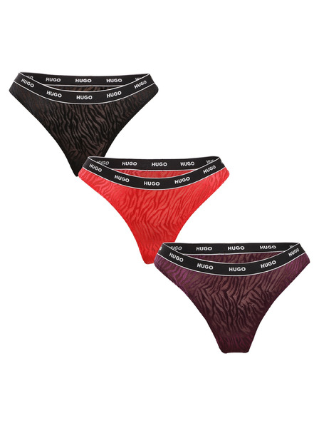 HUGO Set de trei - tanga damă HUGO multicolor