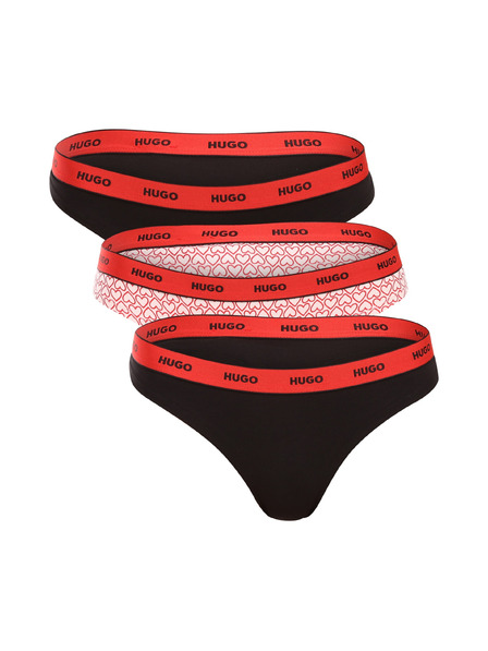 HUGO Set de trei - tanga damă HUGO multicolor