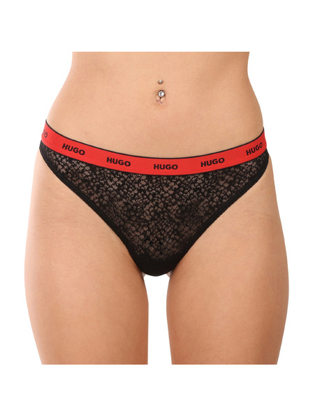 HUGO Set de trei - Tanga damă HUGO negru