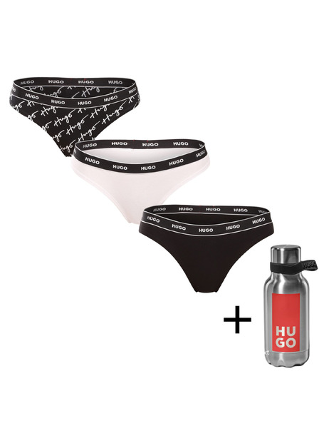 HUGO Set de trei - tanga damă HUGO multicolor