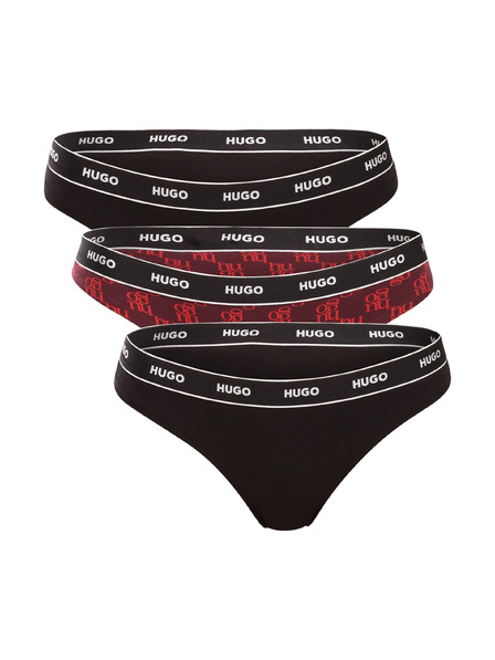 HUGO Set de trei - tanga damă HUGO multicolor