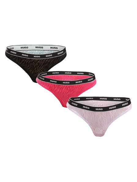 HUGO Set de trei - tanga damă HUGO multicolor