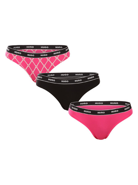 HUGO Set de trei - tanga damă HUGO multicolor