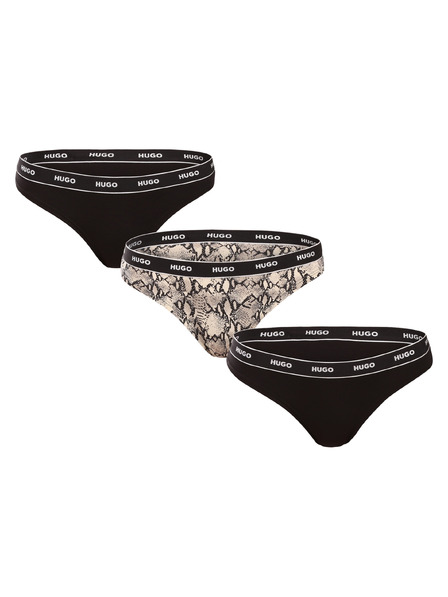 HUGO Set de trei - tanga damă HUGO multicolor