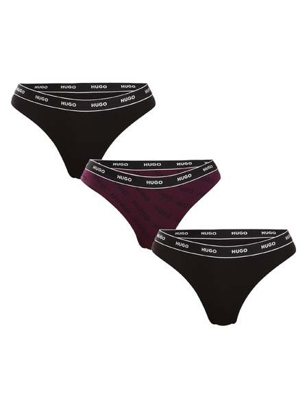 HUGO Set de trei - tanga damă HUGO multicolor