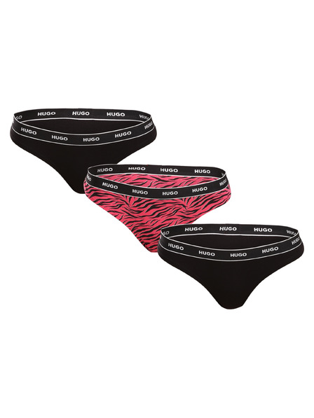 HUGO Set de trei - tanga damă HUGO multicolor