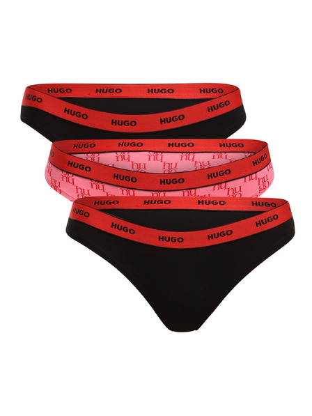HUGO Set de trei - tanga damă HUGO multicolor
