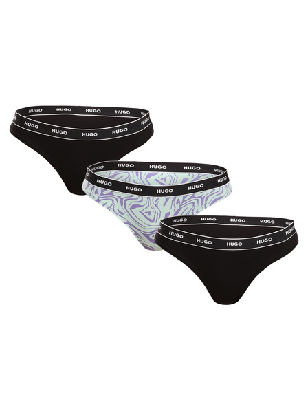 HUGO Set de trei - tanga damă HUGO multicolor