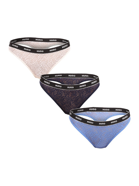 HUGO Set de trei - tanga damă HUGO multicolor