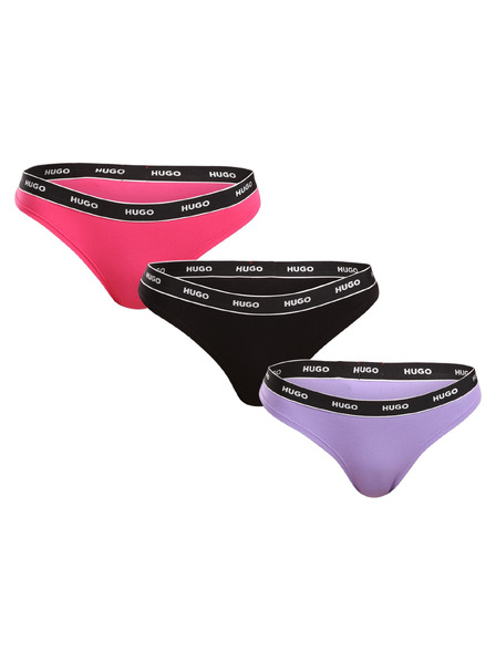 HUGO Set de trei - tanga damă HUGO multicolor