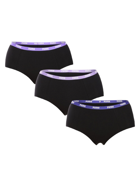 Puma Set de trei - chiloți pentru femei Puma negru