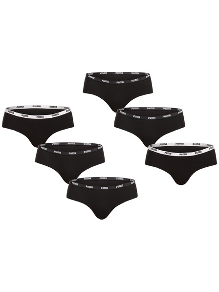 Puma Set de șase - chiloți pentru femei Puma negru