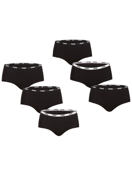 Puma Set de șase - chiloți pentru femei Puma negru
