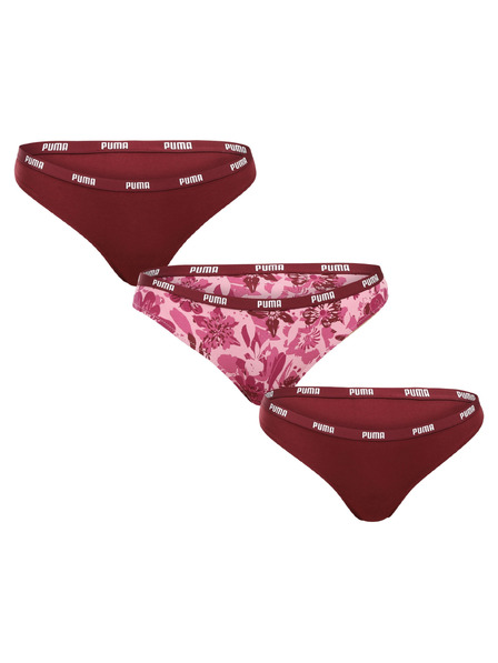 Puma Set de trei - Tanga damă Puma multicolor