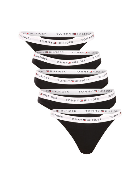 Tommy Hilfiger Set de cinci - chiloți și tange pentru femei Tommy Hilfiger negru