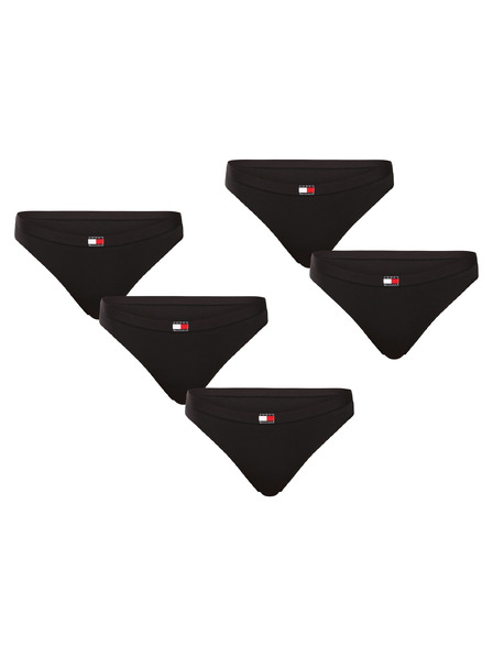 Tommy Hilfiger Set cinci - tange pentru femei Tommy Hilfiger negru