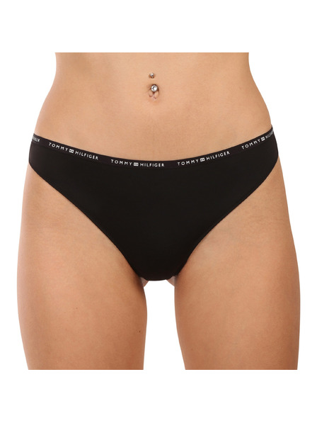 Tommy Hilfiger Set trei - chiloți și tange pentru femei Tommy Hilfiger negru