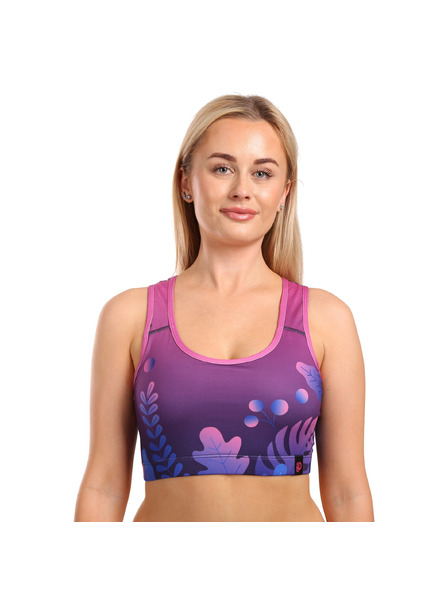 Dedoles Sutien sportiv vesel pentru femei Dedoles Frunze violet