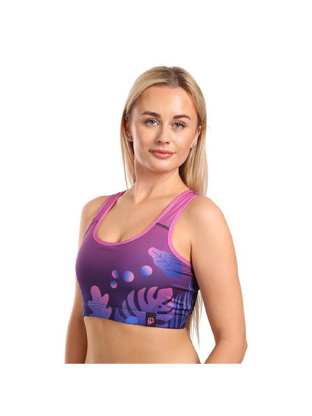 Dedoles Sutien sportiv vesel pentru femei Dedoles Frunze violet