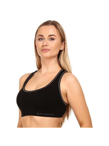 Gina Sutien de damă Gina din bambus, negru