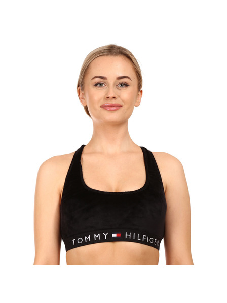 Tommy Hilfiger Sutien pentru femei Tommy Hilfiger microflanelă negru