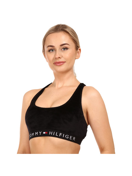 Tommy Hilfiger Sutien pentru femei Tommy Hilfiger microflanelă negru