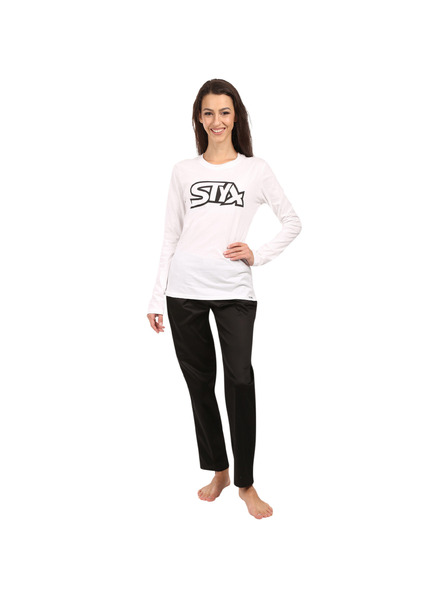 Styx Pijama pentru femei Styx alb-negru