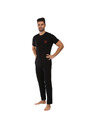 HUGO Pijama bărbătească HUGO neagră