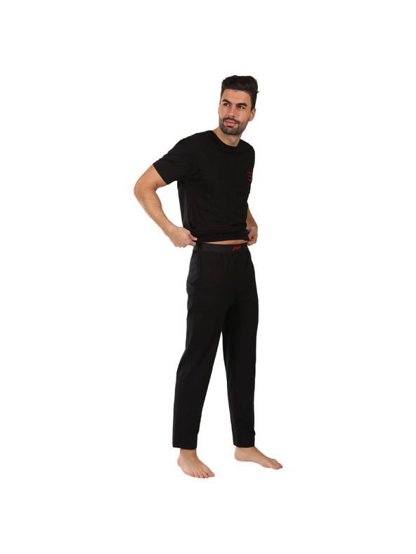 HUGO Pijama bărbătească HUGO neagră
