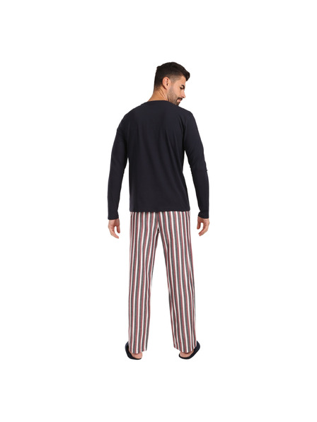 Tommy Hilfiger Pijama bărbătească Tommy Hilfiger cu papuci multicolor în ambalaj cadou