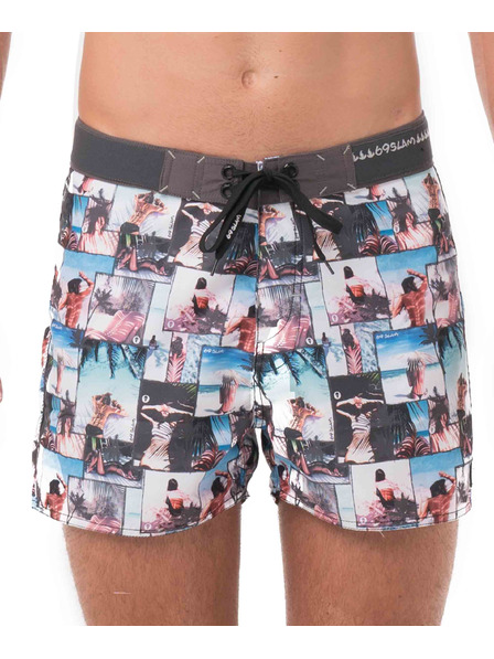 69slam Pantaloni de baie bărbătești 69SLAM UNDER THE PALM