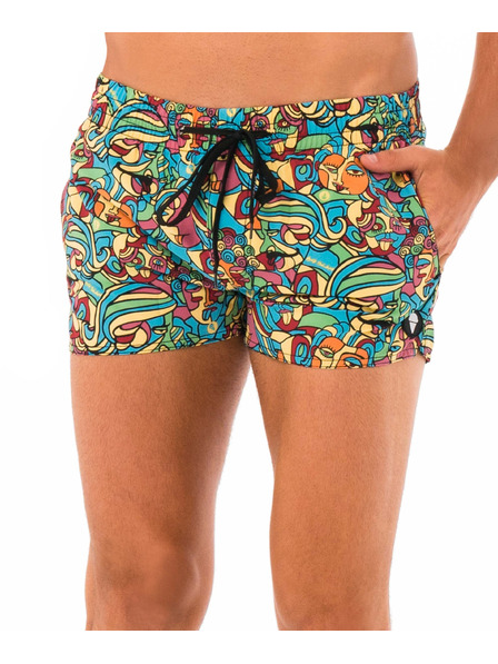 69slam Pantaloni de baie bărbătești 69SLAM CUBISM MOCK