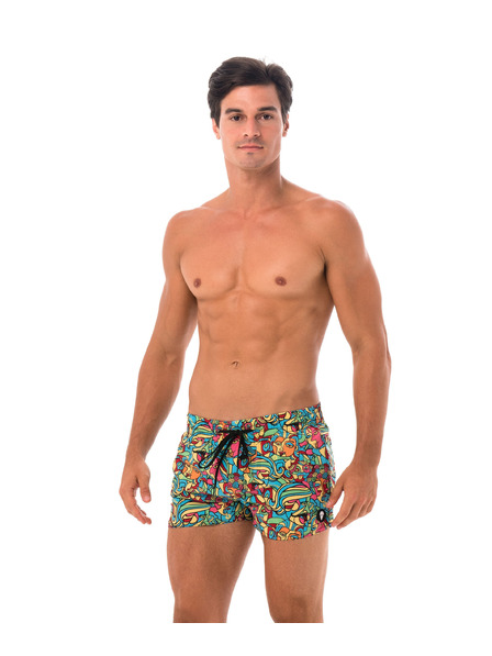 69slam Pantaloni de baie bărbătești 69SLAM CUBISM MOCK
