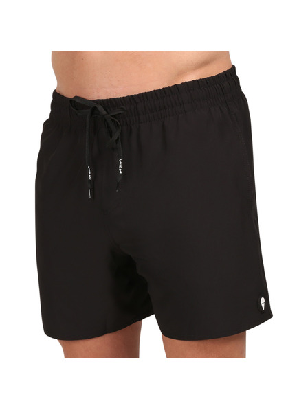 69slam Costum de baie bărbătesc 69SLAM negru PLAIN SAMOA