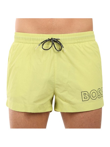 BOSS Boxeri de baie bărbătești BOSS galbeni
