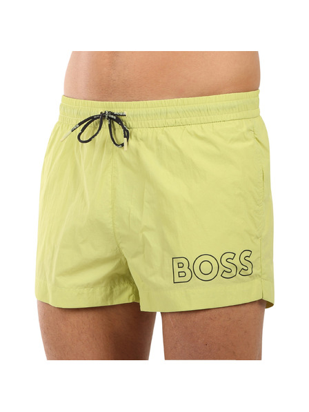 BOSS Boxeri de baie bărbătești BOSS galbeni