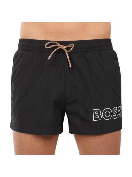 BOSS Boxeri de baie bărbătești BOSS negri