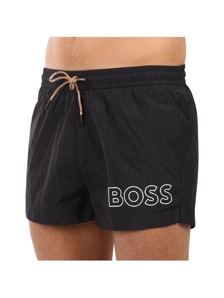 BOSS Boxeri de baie bărbătești BOSS negri