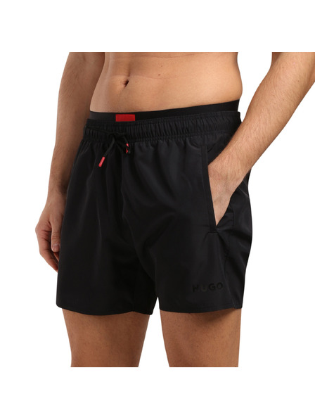 HUGO Pantaloni de baie bărbătești HUGO negri